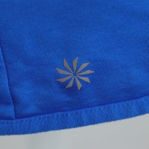 Athleta Plush Tech Women's XS Blue Fleece Lined Activewear Hoodie Pullover - Picture 5 of 9